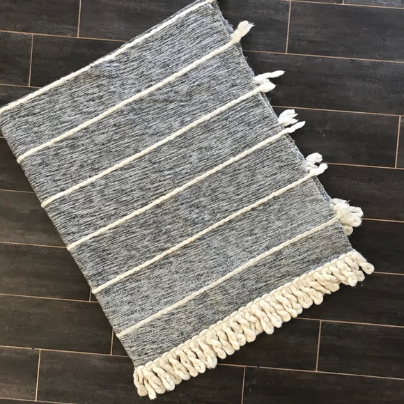 Anthropologie Grey Throw Blanket - Picture 2 of 8